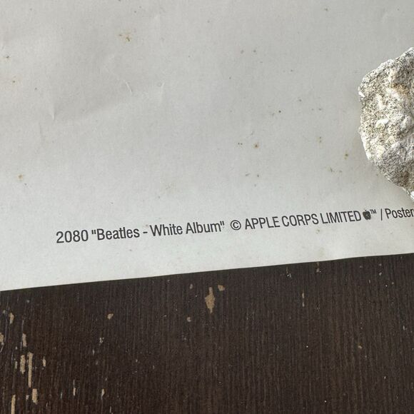 Beatles White Album Poster Apple Corps 35”x23” John Paul George Ringo Portraits - Picture 11 of 12